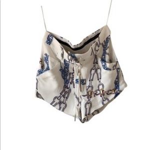 Louis Vuitton blue chain shorts